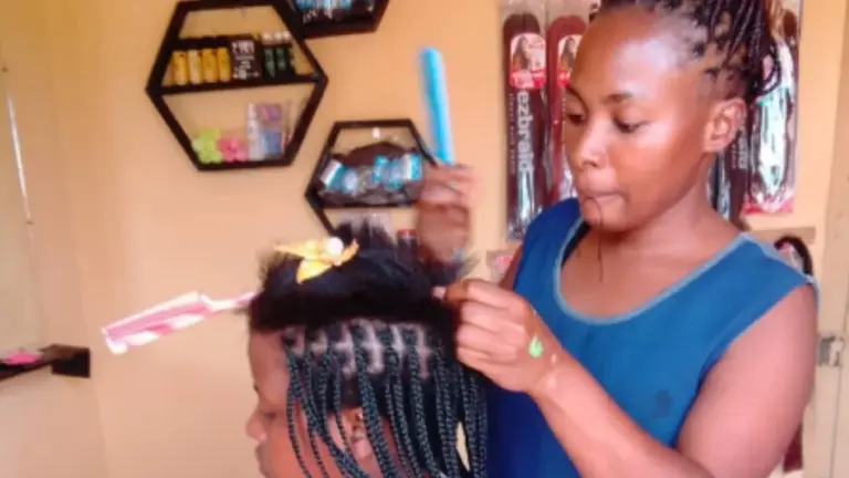 Lydia bei der Arbeit