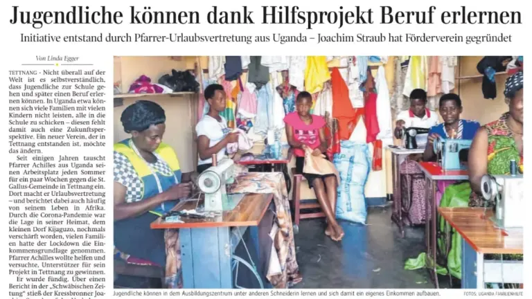 Bericht in der schwäbischen Zeitung vom 15.02.2024 - Teaser