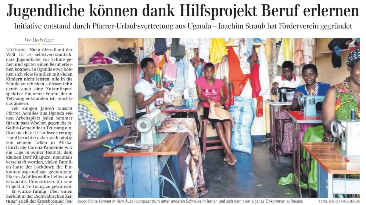 Bericht in der schwäbischen Zeitung vom 15.02.2024 - Teaser